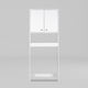 thumbnail image 3 of Estante Superior Baño 2 Puertas Blanco, 3 of 8