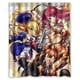 thumbnail image 1 of Cortina de ducha de baño con ganchos, diseño de chica sexy con espada y pistola, de Blazblue Noel Vermillion Anime, tamaño 60 x 72 pulgadas, 1 of 3