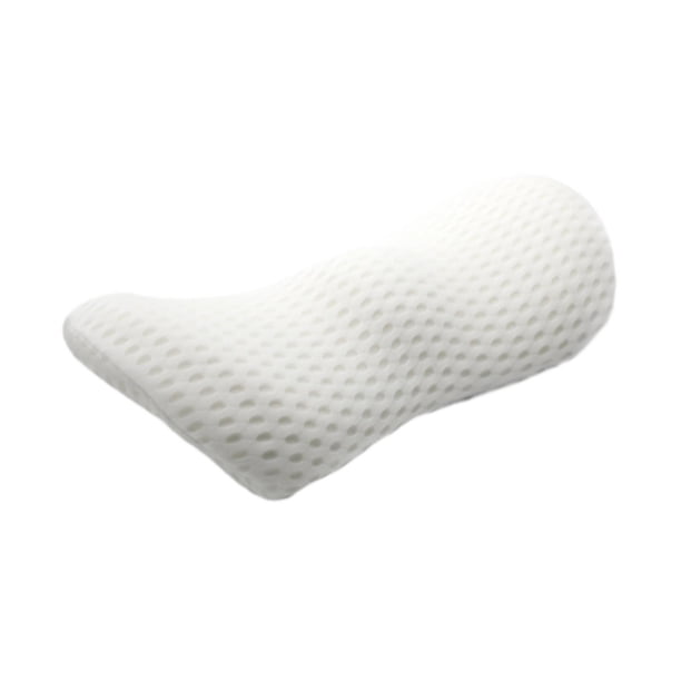 Cojín de apoyo lumbar Cojín de espalda baja Suave Ergonómico Almohadas para asientos de automóvil multiescenario Cojín de automóvil para viajar Hogar Blanco