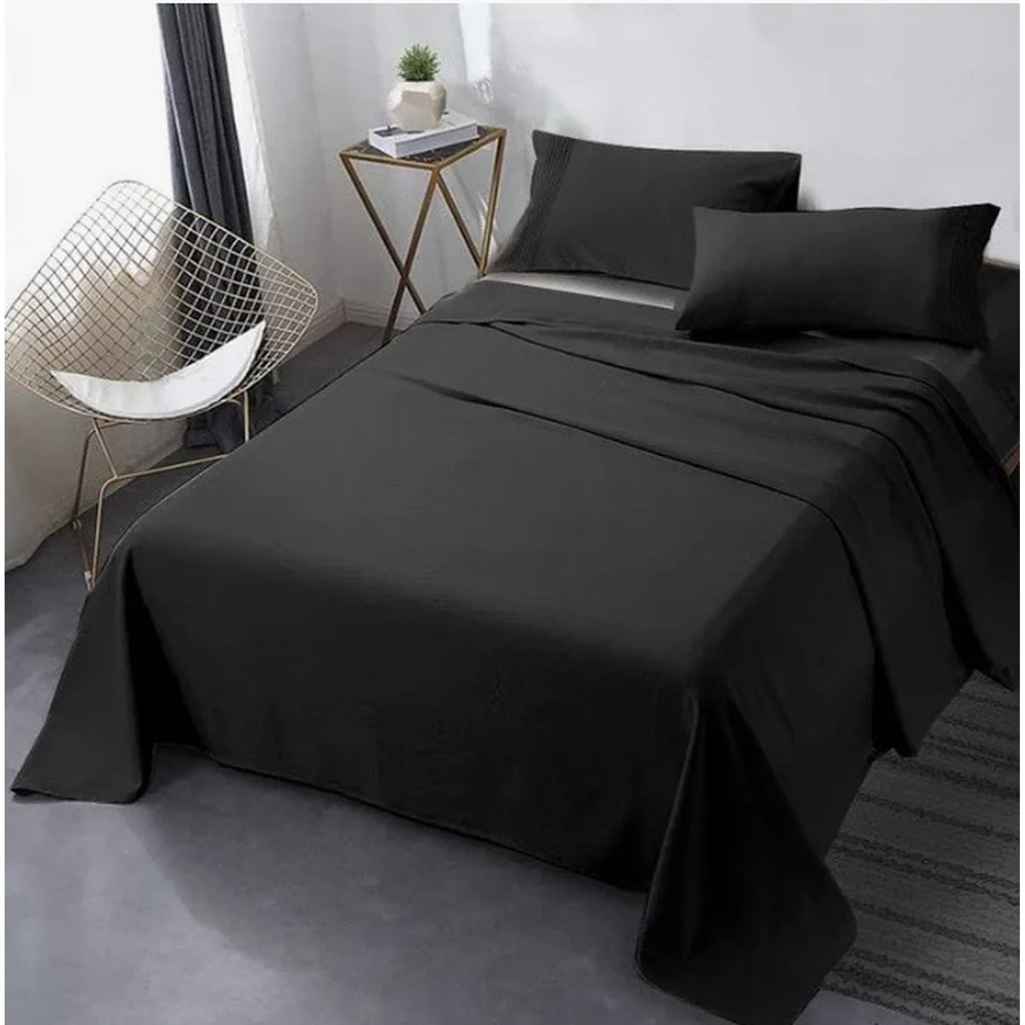 Riqui - Sabana Encimera King Negra