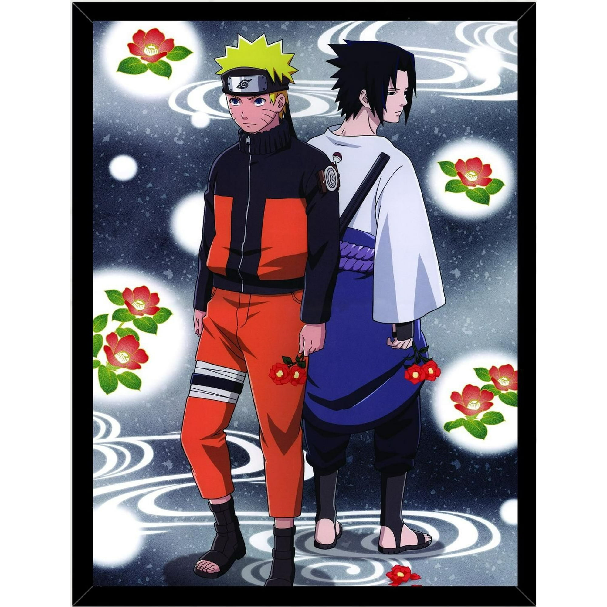 Genérico - Cuadro Decorativo Naruto Y Sasuke Shippuden Medidas 30x40 Cm