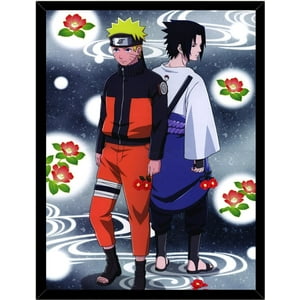 Genérico - Cuadro Decorativo Naruto Y Sasuke Shippuden Medidas 30X40 Cm