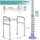 thumbnail image 2 of Barras de Seguridad para Inodoro Lianjindun Ajustables y Plegables hasta 158 kg, 2 of 6