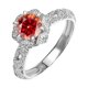 thumbnail image 2 of Anillos de Compromiso de Moissanita para Mujer 1 Uds Color D Claridad VVS1 Anillos de Diamante de Plata Esterlina Moissanita Verde/amarillo/rojo Alianzas de Boda con Certificado, 2 of 9