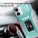 thumbnail image 3 of Funda Armada para iPhone 16 con Tapa Deslizante y Soporte Magnético Giratorio Verde, 3 of 5