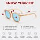 thumbnail image 4 of Gafas de sol Le Specs Bandwagon Raw Sugar/Ice Blue, 4 of 7