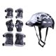 thumbnail image 3 of 7 piezas ni?os bicicleta patinaje sobre ruedas rodillera codo mu?ecas conjunto gris, 3 of 5