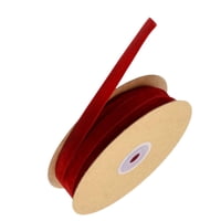 Bothyi - Cinta De Terciopelo De Un Lado 1 Rollo Vintage Para Adornos Accesorios De Navidad Rojo