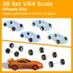 thumbnail image 2 of Kit de ruedas y neumáticos a escala 1/64 para maquetas de coches CCHEQVAN x28, 2 of 7