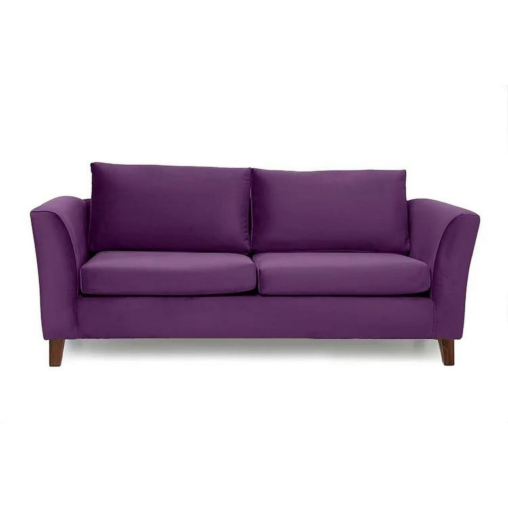 Barra Design - Sofá Ema 3c Felpa Morado