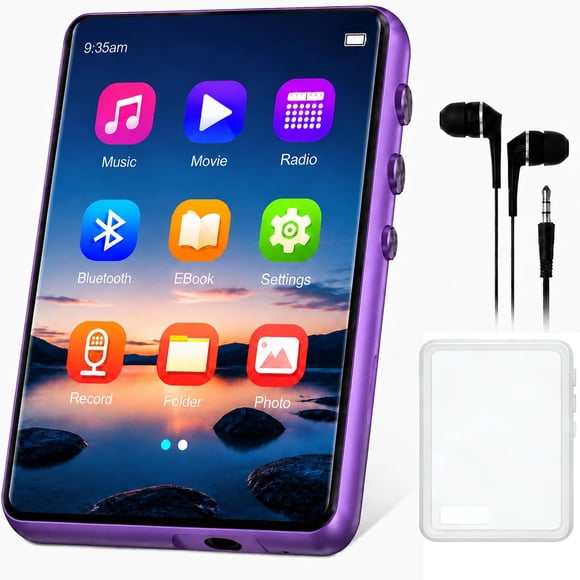 Reproductor MP3 ZAQE 128 GB Bluetooth 5.4 Pantalla de 2,4" Radio FM