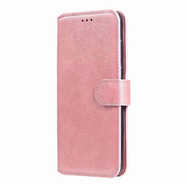 Funda Billetera para Samsung Galaxy A71 5G con Porta Tarjetas y Soporte Ajustable Rosa