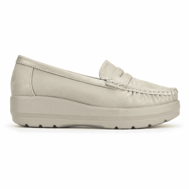 Mocasin Dorado Mujer Casual Chalada Canda