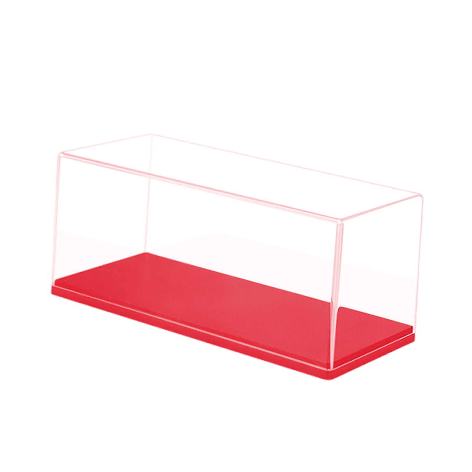 Magideal - Vitrina Transparente De Acrílico A Prueba De Polvo Para Coches A Escala. Organizador De Exhibición. Caja Protectora Para Coches De Metal Fundido A Pre Rojo