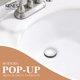 thumbnail image 2 of Desagüe para lavabo de baño KENES KE-P300A-5 cromado con sistema pop-up, 2 of 9