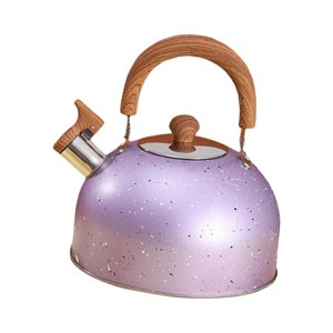 Magideal - Tetera De Té Con Silbato De 3L Para La Parte Superior, Tetera De Ebullición Rápida Con Estilo Único, Teteras Para Té, Agua Hirviendo, Leche Para , Púrpura Violeta