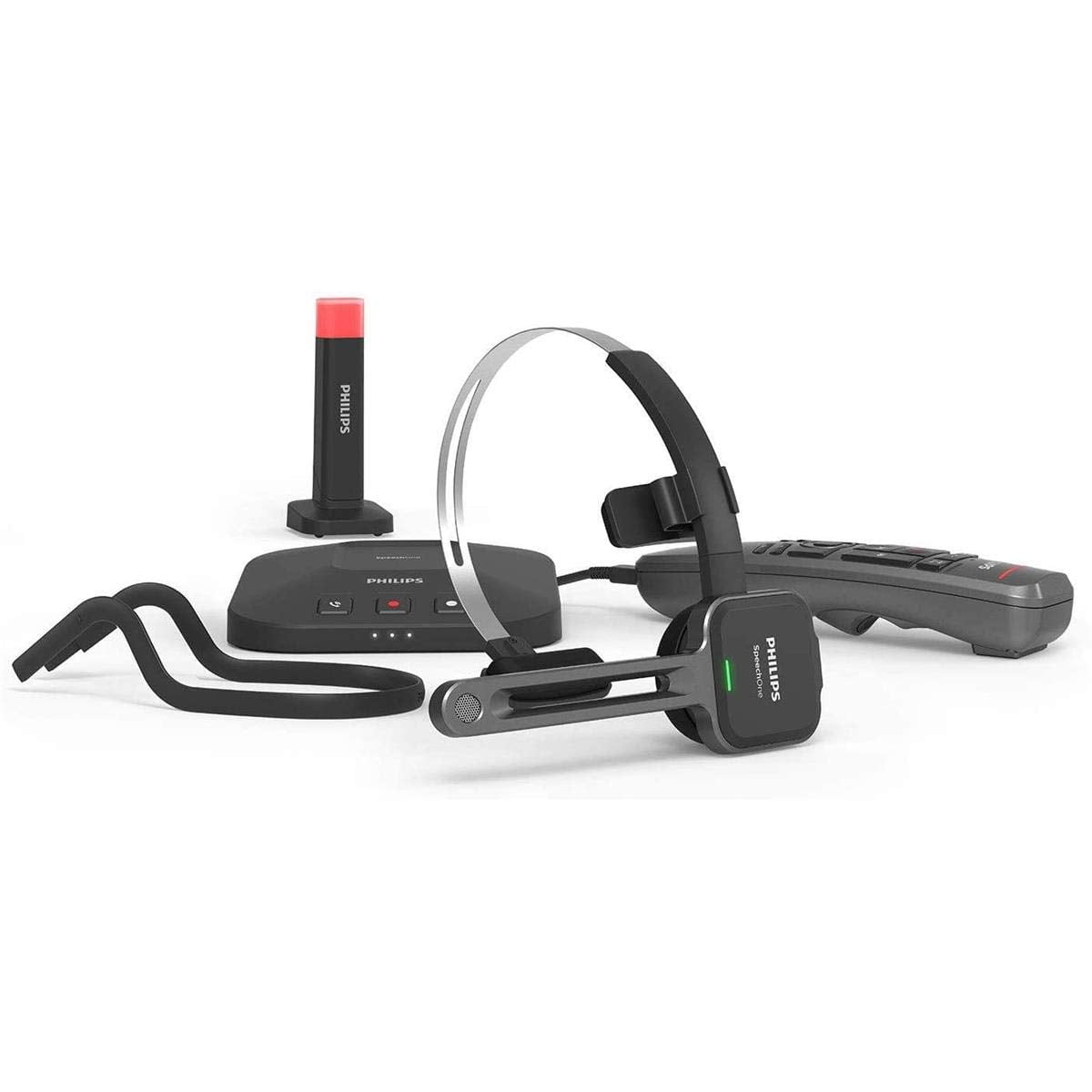 Auriculares Inalámbricos Para Dictado Philips Speechone Con Base