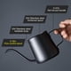 thumbnail image 3 of Boquilla con forma de cuello de cisne Paracity para verter Over Kettle, 350 ml, acero inoxidable, 3 of 7
