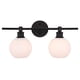 thumbnail image 4 of Aplique de Pared Collier de 2 Luces Negro Esmerilado, 4 of 5