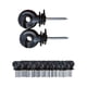 thumbnail image 1 of 100 Piezas De Aisladores Para Cercas Eléctricas, Cercas Prémium, Postes Circulares, Aisladores De Madera, Color Negro, 1 of 3