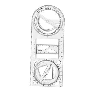 Ioensy - Plantilla De Dibujo De Regla Geométrica Multifuncional Para Artistas, Costura, Pintura, Escuela Primaria