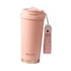thumbnail image 2 of Taza De Café Con Aislamiento De Año Nuevo, 520 Ml, Con Tapa, Para Senderismo, Deportes Al Aire Libre, Fiesta, Color Rosa, 2 of 3