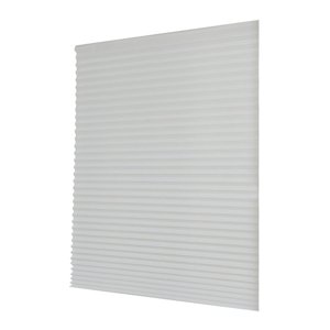 Bothyi - Cortinas Plisadas Temporales Para Ventanas, Sin Perforaciones, De Tela No Tejida, Para Oscurecer Habitaciones, Color Blanco, Talla L