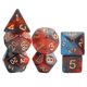 thumbnail image 2 of 7x Dados Poliédricos Juego De Fiesta Juego De Dados Para Juego De Mesa DND Estrella Rojo Oscuro, 2 of 5