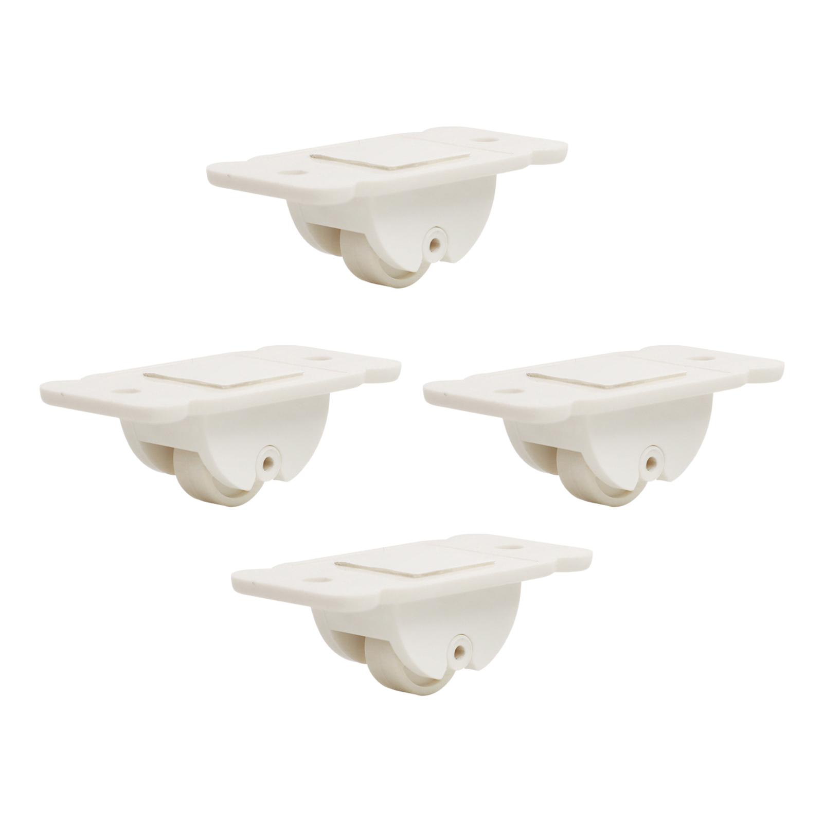 Ioensy - Mini Ruedas Autoadhesivas De 4 Uds., Material Plástico Para Taquillas, Versátiles