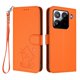 thumbnail image 1 of Funda de Gato tipo Libro para Xiaomi 15 Pro, Naranja, 1 of 6