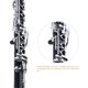 thumbnail image 5 of Clarinete Jinqu Bb de 17 llaves con chapado de níquel y estuche, 5 of 7