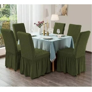 Genérico - Set De 6 Und. Fundas Turcas Sillas Verde Musgo