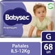 thumbnail image 1 of Pañales de Bebé Babysec Premium Cuidado Total 68Un G, 1 of 5