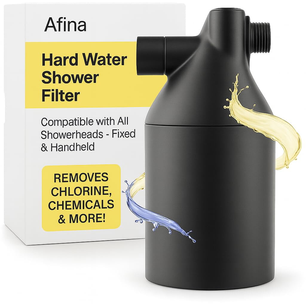 Filtro De Ducha Afina Works Con Cabezal De Ducha Portátil Y Fijo