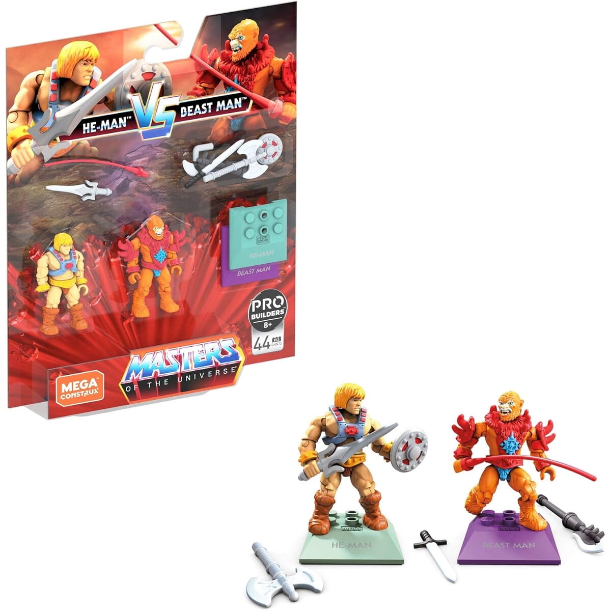 Mega Construx Heman Vs Beast Man Figuras Coleccionables