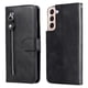 thumbnail image 1 of Funda con Cremallera para Samsung Galaxy S22 5G, Carcasa Cartera de Cuero PU con Soporte y Tarjetero, 1 of 6