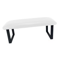 Magideal - Reposamanos Para Manicura, Cojín Para Uñas, Resistente Al Desgaste, Resistente Al Agua, Soporte Profesional Para Reposamanos Para Salón De Manicura En Blanco