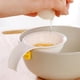 thumbnail image 2 of 1pc, Egg Yolk Separator Divider Holder, White Plastic Egg White Filter, Household Eggs Tool, Cooking Baking Tool, Kitchen Gadget, 2 of 2