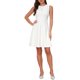 thumbnail image 1 of INSPIRE CHIC Vestidos de Trabajo sin Mangas para Mujeres Elegante Cuello Redondo Línea A Iglesia Vestido Casual de Negocios M Crema Blanco, 1 of 6