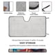 thumbnail image 2 of Underdog Parasol para Parabrisas Delantero Protector Plegable, Visera Solar para Auto Bloquea Rayos UV Mantiene tu Vehículo Fresco 130cm*70cm, 2 of 6