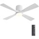 thumbnail image 1 of WINGBO Ventilador de techo de 48 pulgadas con luz, montaje empotrado, diseño moderno, 1 of 3
