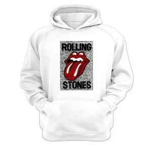 Genérico - Poleron Canguro The Rolling Stones Blanco Talla S Unisex
