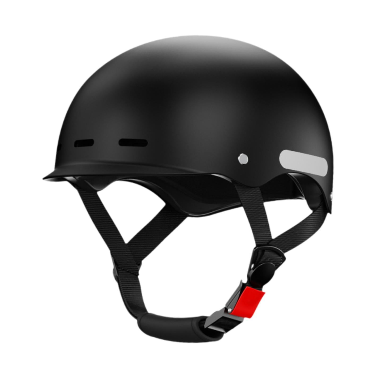 Magideal - Casco De Bicicleta Ajustable Casco De Ciclismo Desmontable Adultos Ventilación Medio Casco Monopatín Casco Para Patinaje En Bicicleta De Montaña , Negro