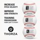 thumbnail image 3 of Bolas de béisbol Thorza 85 g‑170 g – Pack de 3 para entrenamiento, 3 of 9