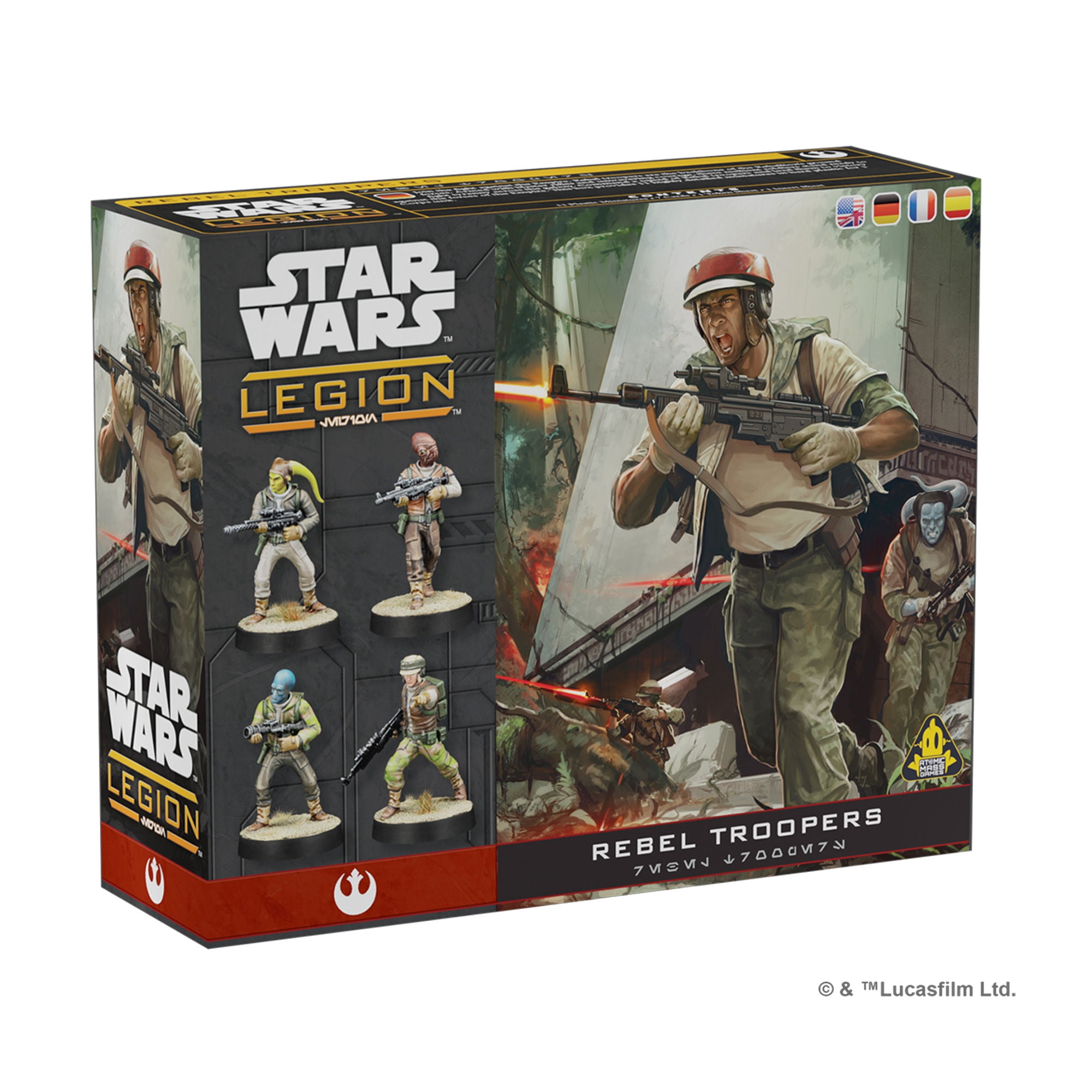 Asmodee - Juego De Miniaturas Star Wars Legion - Rebel Troopers
