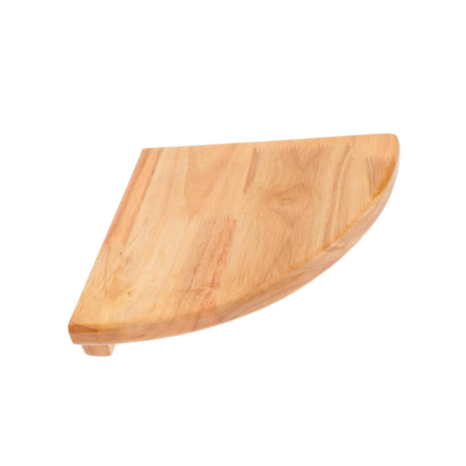 Magideal - Estante De Pared Esquinero De Exhibición, Estante Esquinero De Pared, Estante De Pared Flotante De Madera Para El Hogar, Macetas, Cocina, Espacio Pequ 24cm