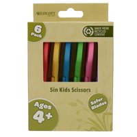 Tijeras Westcott Kleenearth 5 Para Niños De 4 Años O Más, Paquete De 6