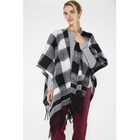 Woman By Eclipse - Ruana Fabi Negro