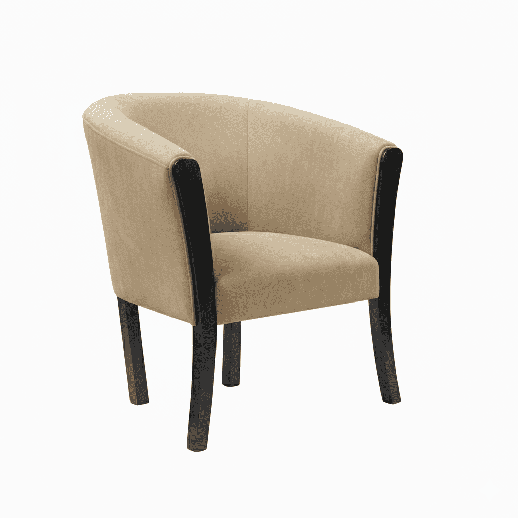 Muebles New - Sitial Americano Beige Felpa