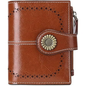 Veat00L - Cartera Para Mujer De, Con Bloqueo Rfid, Billetera Pequeño Con Cremallera, Monedero De Dama Minimalista, Tarjetero Moda De Gran Capacidad, Regalos Para Chicas Y Mujeres